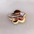 Modern Vintage 1980s Signed Courreges Paris Goldtone & Rhodium Plated Rhinestone Brooch For Sale - Image 3 of 7