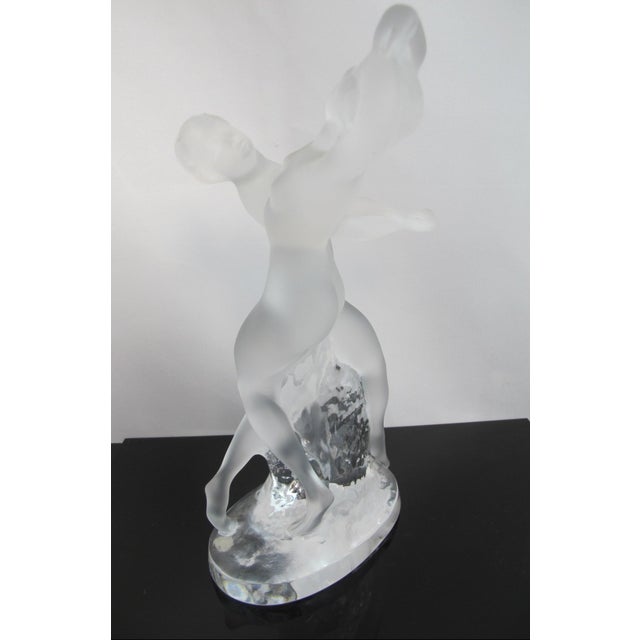 Lalique Crystal Deux Danseuses Two Nude Female Dancers 10" Art Deco Sculpture For Sale - Image 13 of 17