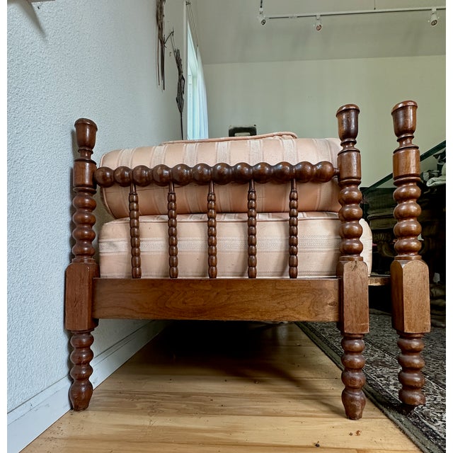 Victorian Antique American Spool Daybed With Trundle For Sale - Image 3 of 5