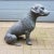 Large Antique Cast Iron Statue of a Hunting Dog For Sale - Image 3 of 7