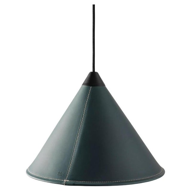 Namibia Leather Cone Small Lamp by Cuero Design For Sale - Image 18 of 18
