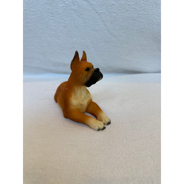 Tan Ceramic Lifelike Boxer For Sale - Image 8 of 11