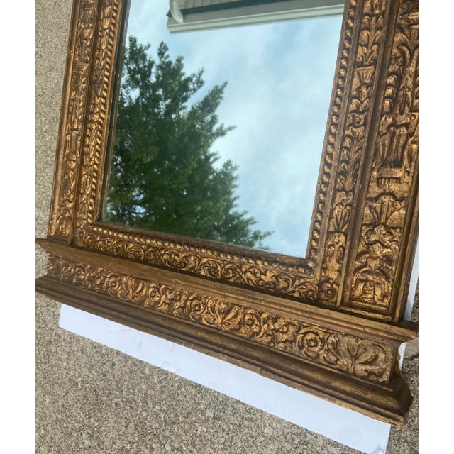 Rococo 19th Century French Carved Giltwood Rococo Style Mirror For Sale - Image 3 of 12