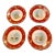 Late 19th Century Antique Limoges Cabinet Plates- Set of 4 For Sale