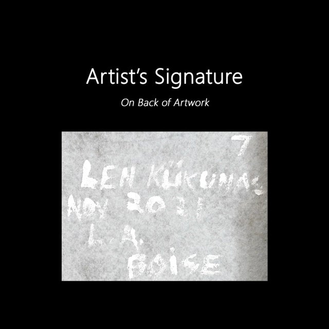 "Ebony Pictograph 7" Original Artwork by Len Klikunas For Sale - Image 9 of 10