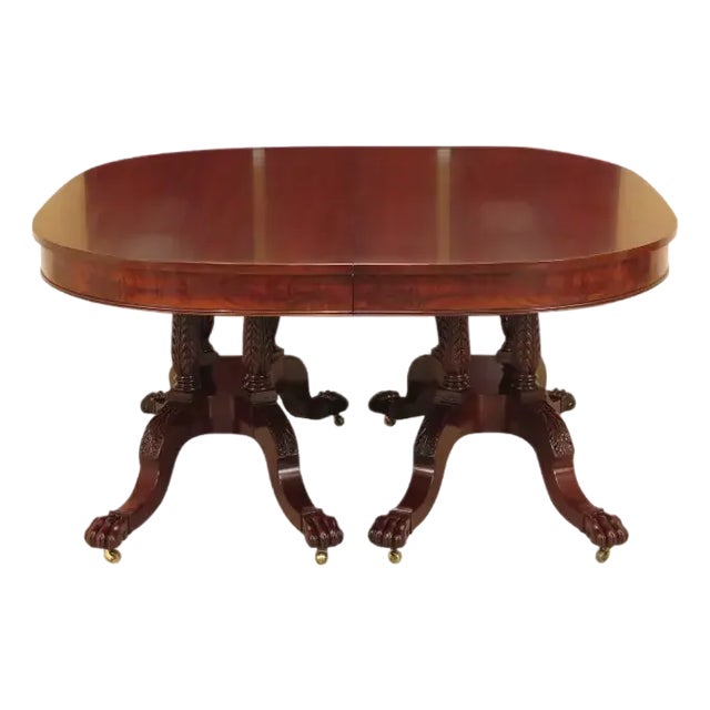 Late 20th Century Kindel Winterthur Mahogany Dining Extension Table For Sale