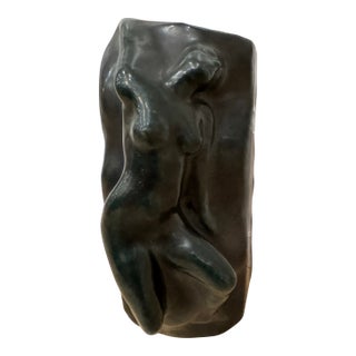 1926 Peter David Edstrom Art Deco Nude Ceramic Sculpture For Sale