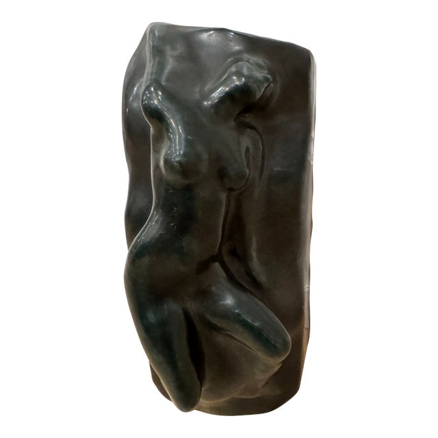 1926 Peter David Edstrom Art Deco Nude Ceramic Sculpture For Sale