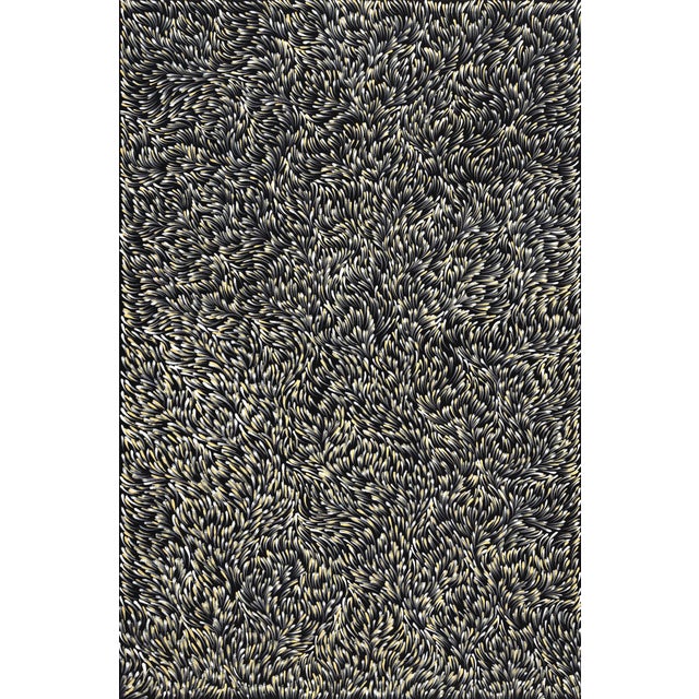 Postmodern Medicine Leaves Dreaming Large Australian Aboriginal Painting Gloria Petyarre For Sale - Image 3 of 10