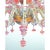 Hollywood Regency Luxury Pink and Transparent Venetian Murano Glass Chandelier For Sale - Image 3 of 6