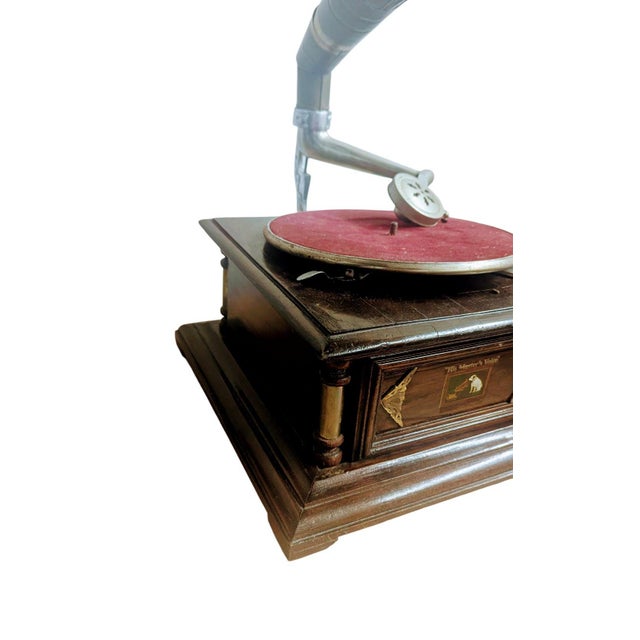 Mid-Century Modern Antique Original Masters Voice Gramaphone- Phonograph 1940s For Sale - Image 3 of 12