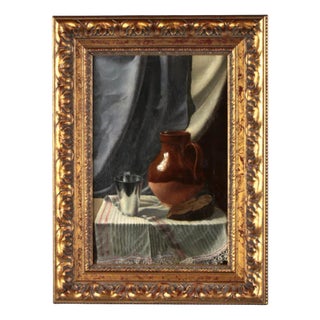 Konstantin Ronchevsky, Still Life with a Jug, Oil on Canvas For Sale