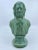 Late 20th Century Vintage Green Glazed Bust Statue For Sale - Image 4 of 11