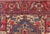 Textile Antique Persian Heriz Serapi Rug With Blue Field Geometric Medallion Design For Sale - Image 7 of 17