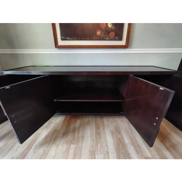 Mahogany Media Console by Baker Furniture Company For Sale - Image 9 of 12