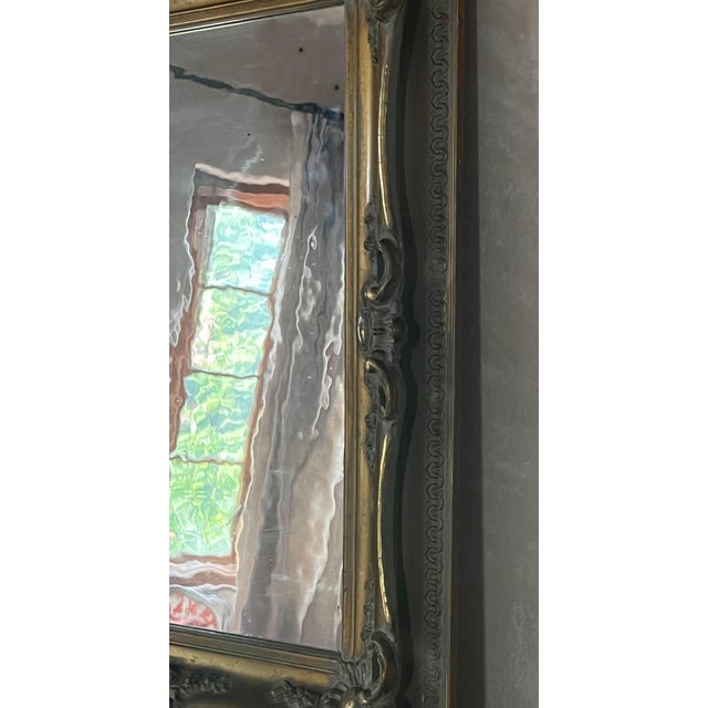 Antique Wavy Glass Mirror & Frame Chairish