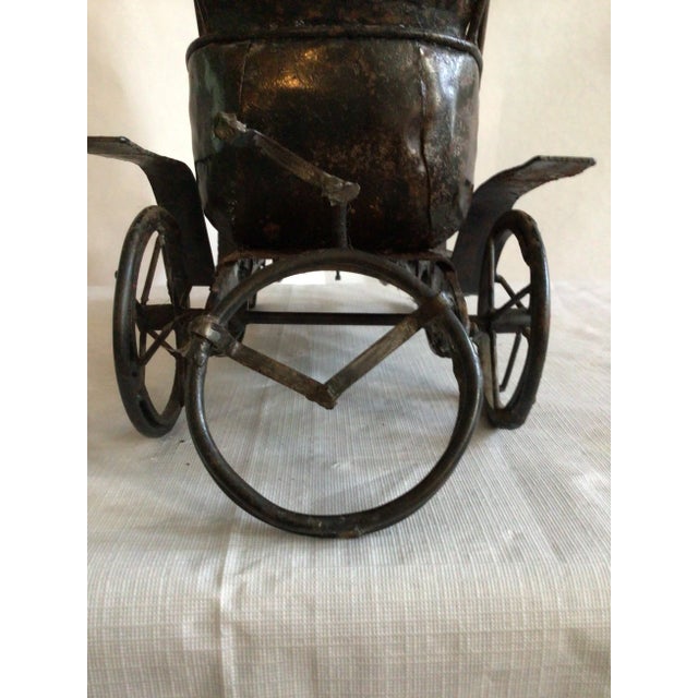 1950s Antique Metal Car Sculpture Heavy for its size Spare Tire on Back is Removable Tires do not rotate