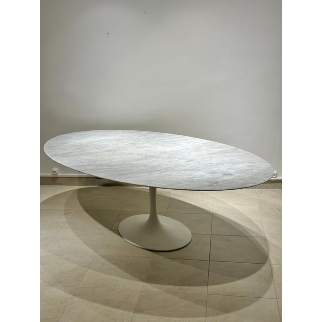 Oval Marble Table by Eero Saarinen for Knoll For Sale - Image 5 of 9