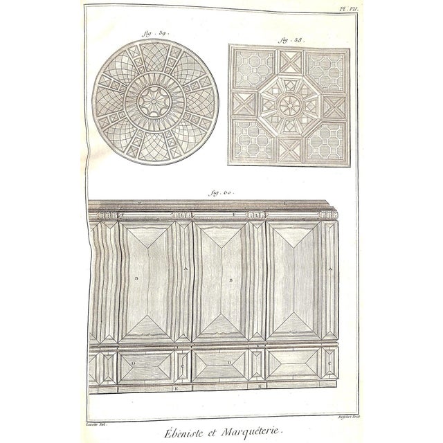Traditional "Recueil De Planches Sur Les Sciences Ebenisterie Marqueterie" 1765 Briasson, David For Sale - Image 3 of 12
