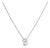 10K White Gold Diamond Accent "B" Initial Script Style Pendant Necklace For Sale