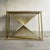 White Sculptural Console Table in Gilt Metal with Carrara White Marble Top, 1990s For Sale - Image 8 of 9