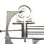 Brutalist free-form aluminum & steel art wall sculpture featuring brushed and polished piece cutting into corners, vents,...