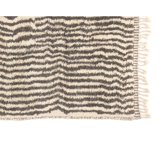 Hand-Knotted Wool Rug by Azele Studio For Sale - Image 4 of 9