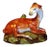 1800s English George III Staffordshire Pearlware Model of a Recumbent Deer Doe For Sale