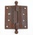 This Eastlake style door hinge is made of solid cast iron with ball tips, three knuckles, and a template hole pattern. The...