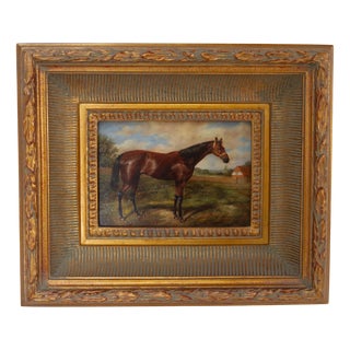 A. Ladd, Bay Horse, 20th Century, Oil on Board, Framed For Sale