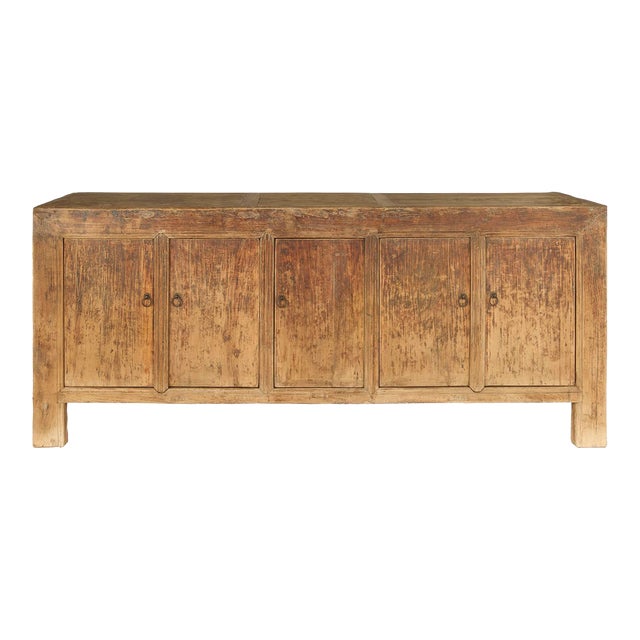 Five Door Server in Reclaimed Elm For Sale