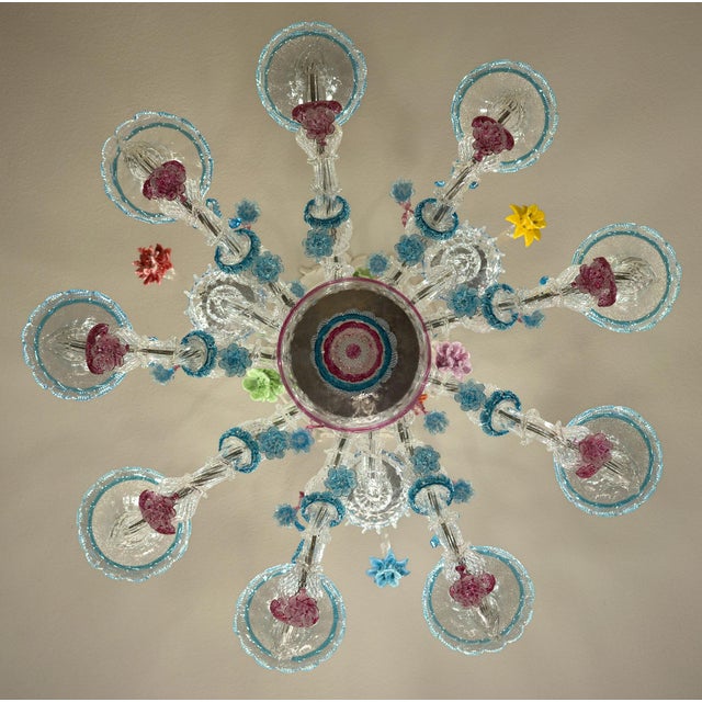 Ca Rezzonico Chandeliers in Murano Blown Glass, Set of 2 For Sale - Image 11 of 15