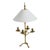 This is a striking pair of vintage c.1950s French Neoclassical Style Bronze Candlesticks Desk Lampes, that have been...
