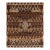Vintage French Geometric Brown & Beige Wool Pictorial Rug by Rug & Kilim, France For Sale