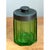 Vintage Octagonal Green Glass Canister For Sale - Image 9 of 12