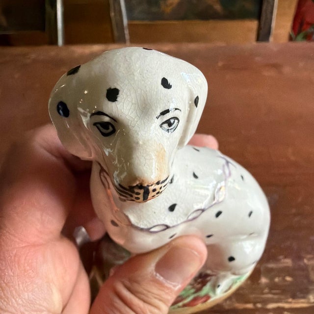 A Very Nice Pair of Antique Staffordshire Dalmatian Figures, Circa 1870 For Sale - Image 12 of 18