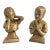1950s Chalkware Boy Girl Bookends Figurines For Sale