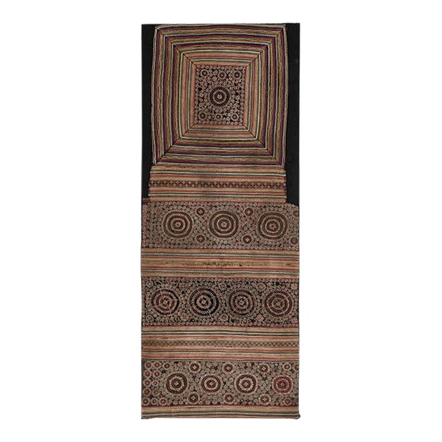 Early 20th Century China Tan Textile Wall Hanging For Sale