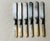 1900s Mother-of-Pearl & Silver Butter Knives | Landers Frary Clark Aetna Works - Set of 6 For Sale - Image 15 of 15
