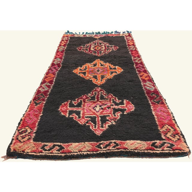 Tribal Vintage Taznakht Moroccan Rug, 02'10 X 08'03 For Sale - Image 3 of 10