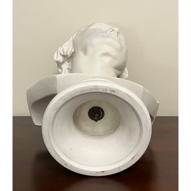 Antique 19th Century English Parian Porcelain Bust of President George Washington After Houdon For Sale - Image 15 of 16