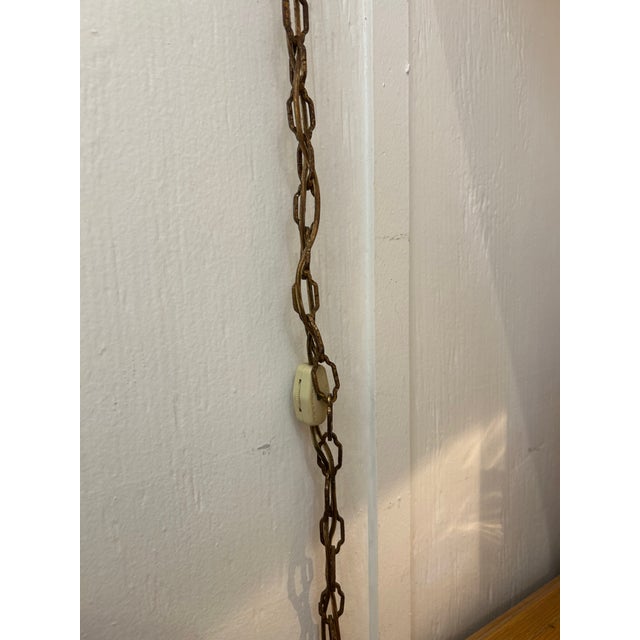 1950s Italian Gilt and Enamel Wall Sconces - a Pair For Sale In Los Angeles - Image 6 of 6