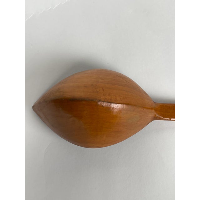 Persian A Persian Qajar Hand Carved Wooden Sherbet Spoon. Iran, Circa 1880 For Sale - Image 3 of 6