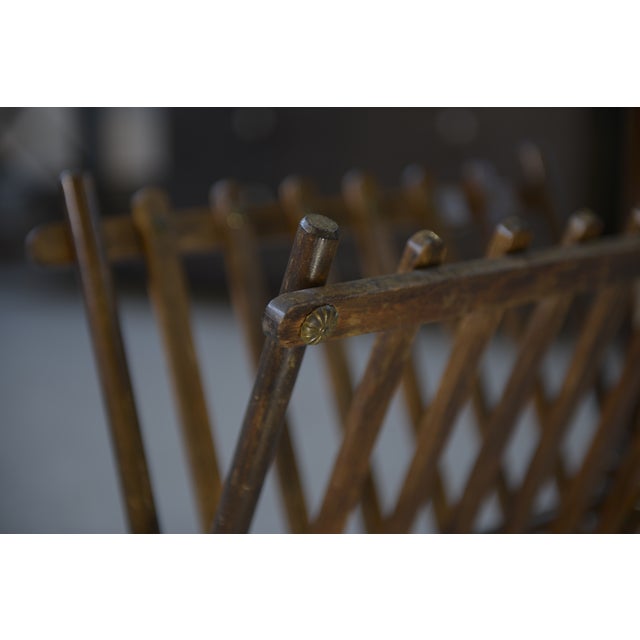 Beech Magazine Rack, 1960 For Sale - Image 4 of 10