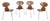Mid-Century Model 3101 Ant Dining Chairs by Arne Jacobsen for Fritz Hansen, Denmark, 1970s, Set of 4 For Sale