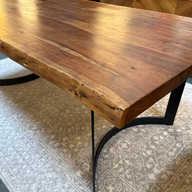 Sobu Designs Leviathan Smoked Acacia Live Edge Dining Table For Sale - Image 10 of 12