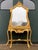 Mid 20thC French Louis XVI Rococo Gold Console Table With Mirror - Set of 2 Pc For Sale - Image 6 of 11
