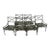 Six Vintage Iron Patio Chairs For Sale