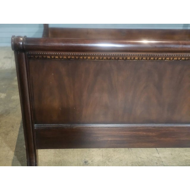 Henkel Harris Mahogany King Size Sleigh Bed Frame Made in Winchester, Virginia For Sale In Cleveland - Image 6 of 11