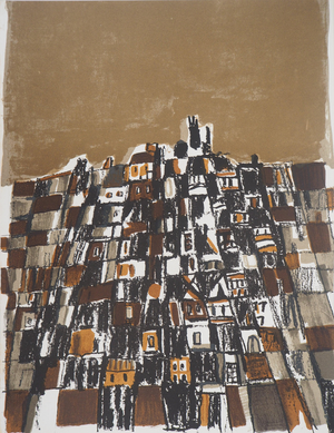 Maria Helena Vieira Da Silva, Ville au Portugal, Lithograph